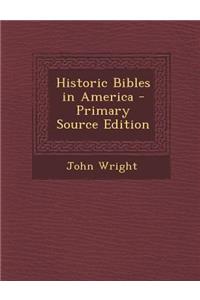 Historic Bibles in America