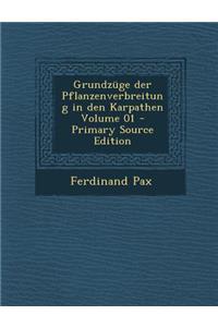 Grundzuge Der Pflanzenverbreitung in Den Karpathen Volume 01