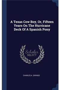 Texas Cow Boy, Or, Fifteen Years On The Hurricane Deck Of A Spanish Pony