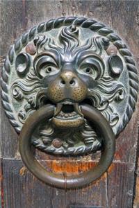 Decorative Brass Lion Door Knocker Journal