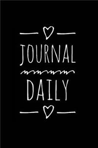 Journal Daily: Personalized Lined Blank Journal Book / 150 Pages / 6