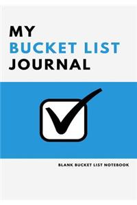 My Bucket List Journal