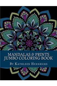 Mandalas & Prints Jumbo Coloring Book