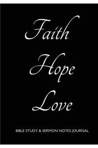 Bible Study and Sermon Notes Journal