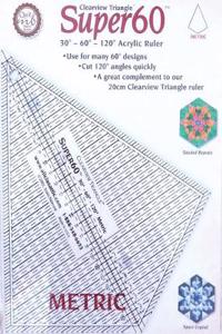 Clearview Triangle Super 60 Metric 30 - 60 - 120 Acrylic Rul
