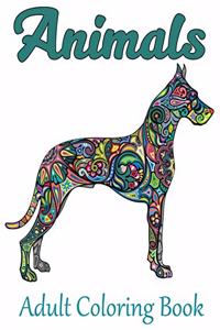 Animals Adult Coloring Book