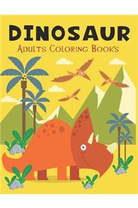 Dinosaur Adults Coloring books.