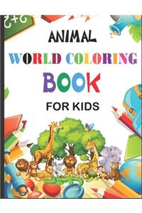 Animal World Coloring Book for Kids