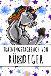 Trainingstagebuch von Rüdiger