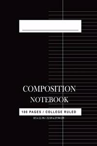 College Ruled Composition Notebook