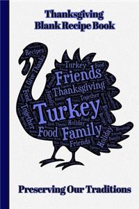 Thanksgiving Blank Recipe Book