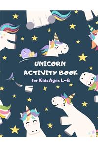 Unicorn Activity Book for Kids Ages 4-8