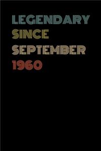 Legendary Since September 1960 - Birthday Gift For 59 Year Old Men and Women Born in 1960