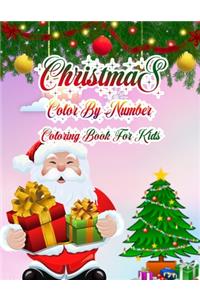Christmas Color By Number Coloring Book For Kids