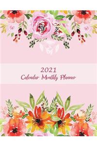 2021 Calendar Monthly Planner