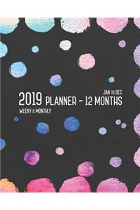 Planner 2019 12 Months