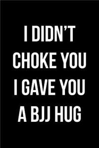 Cool Notebook for Brazilian Jiu-Jitsu Practitioner, College Ruled Journal Bjj Hug