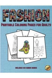 Printable Coloring Pages for Adults (Fashion)