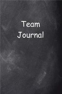 Team Journal Chalkboard Design