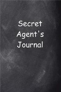 Secret Agent's Journal Chalkboard Design