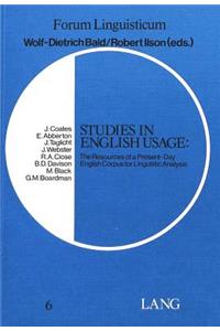 Studies in English Usage