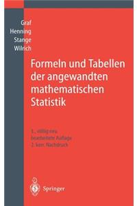 Formeln Und Tabellen Der Angewandten Mathematischen Statistik