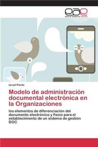 Modelo de administración documental electrónica en la Organizaciones