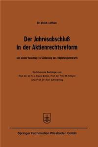 Der Jahresabschluß in der Aktienrechtsreform
