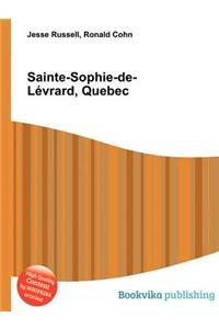 Sainte-Sophie-De-Levrard, Quebec