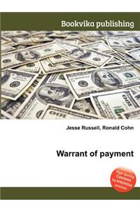 Warrant of Payment