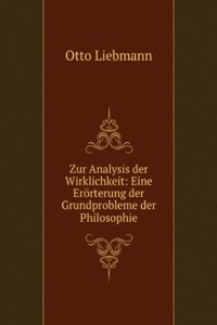 Zur Analysis Der Wirklichkeit: Eine Erorterung Der Grundprobleme Der Philosophie (German Edition)