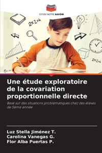 étude exploratoire de la covariation proportionnelle directe