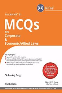 MCQs on Corporate & Economic/Allied Laws (CA-Final) (Nov. 2019 Exam-Old/New Syllabus)(2nd Edition July 2019)