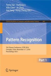 Pattern Recognition: 7th Chinese Conference, Ccpr 2016, Chengdu, China, November 5-7, 2016, Proceedings, Part I