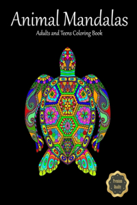 Animal Mandalas. Adults And Teens Coloring Book