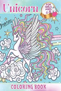 Unicorn Coloring Book For Girls Ages 4-8