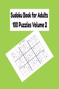 Sudoku Book for Adults 100 Puzzles Volume 2