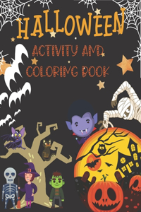 Halloween Activity And Coloring Book