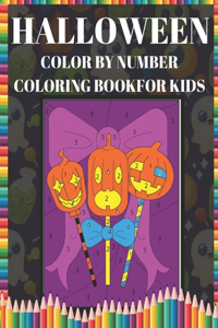 Halloween Color by Number Coloring book for kids