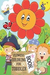 Flowers Coloring Book for Toddlers