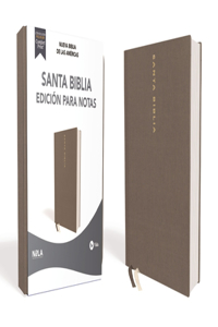 Nbla Santa Biblia Edición Para Notas, Tapa Dura/Tela, Gris, Letra Roja