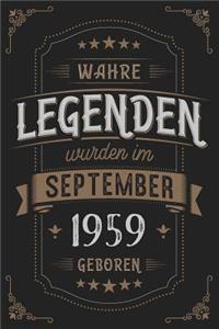 Wahre Legenden wurden im September 1959 geboren