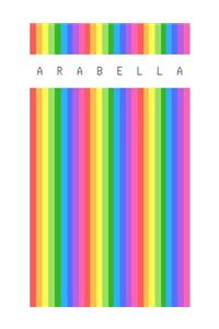 Arabella: Personalized sketchbook with name: 120 Pages