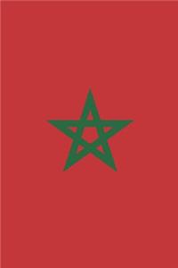 Morocco Flag Notebook - Moroccan Flag Book - Morocco Travel Journal