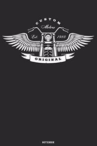 Custom Motors Original Notebook