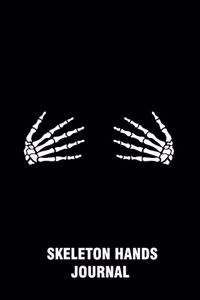 Skeleton Hands Journal