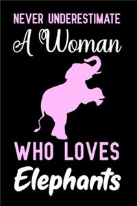 Never underestimate a woman who loves elephants