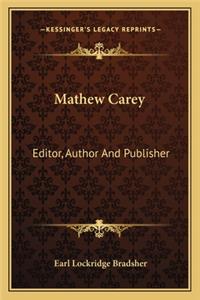 Mathew Carey