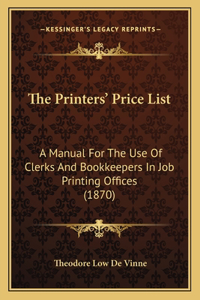 The Printers' Price List
