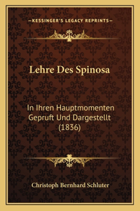 Lehre Des Spinosa